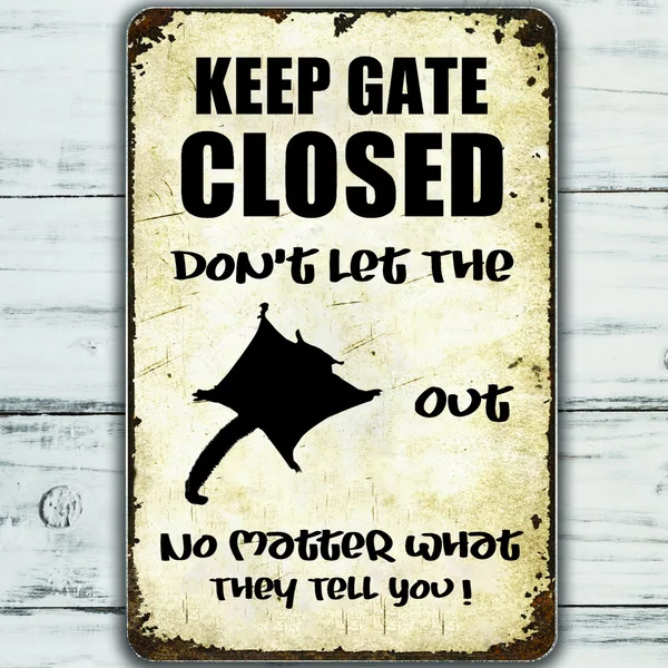 

Sugar Glider Sign Funny Keep Gate Closed Tin Sign Vintage Farm Decor Art Pet Lover Tin Metal Sign Zoo Bar Club Cafe Garage