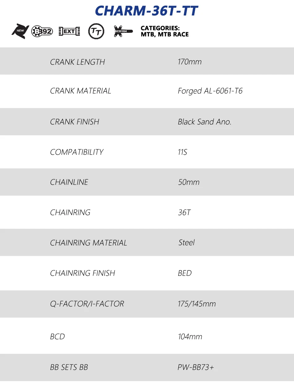 PROWHEEL 9/10/11 Скорость Crank передняя Звездочка комплект BB каретка 170 мм 36Т GXP с зубцами пластина MTB велосипеда диаметра окружности болтов(звездочка цепной передачи