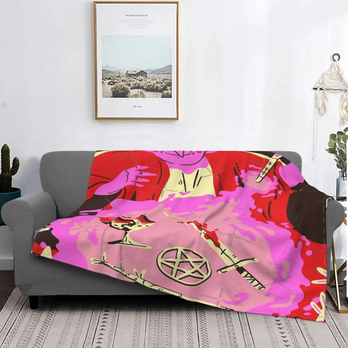 

The Major arcana-the Magician-Manta a cuadros para cama, cubrecama, funda de sofá, manta de verano, fundas de cama de invierno