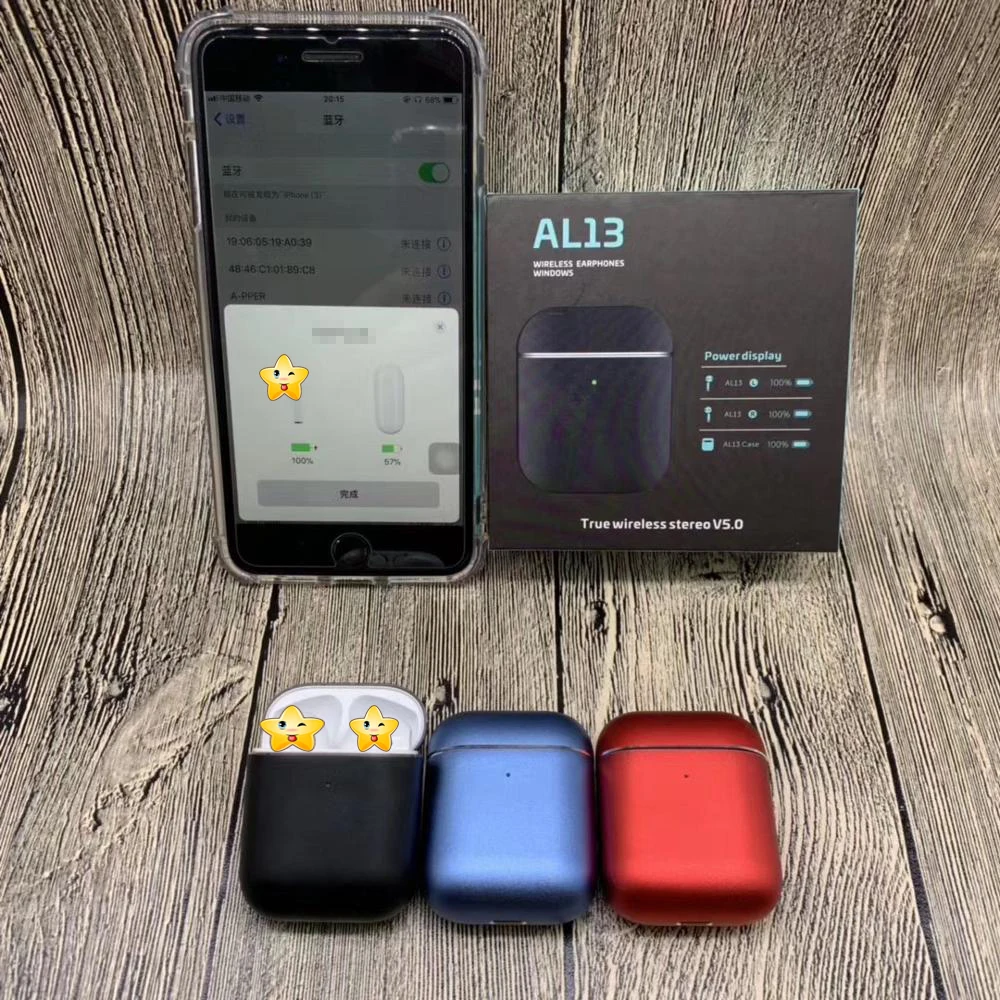 Новый AL13 стерео Bluetooth 5 0 Pop Up 1:1 TWS наушники Беспроводная зарядка гарнитура