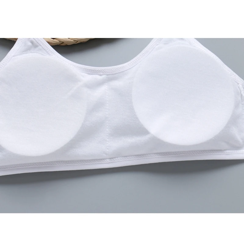 

Teen Girls Underwear Soft Padded Cotton Bra Young Girls for Yoga Sports Bra E06F