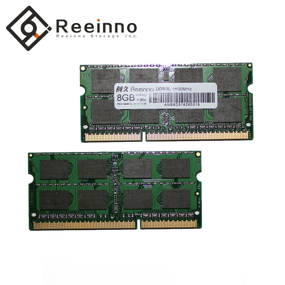 Reeinno Оперативная память DDR3 8 ГБ 4 DDR3L 1600 МГц 1 35 в NON ECC 204 pin для ноутбука пожизненная