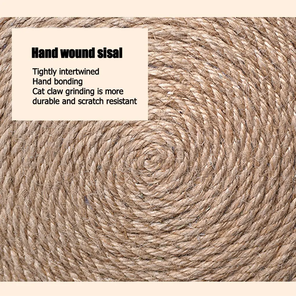 Когтеточка из сизаля для кошек настенное крепление искусственная кожа с