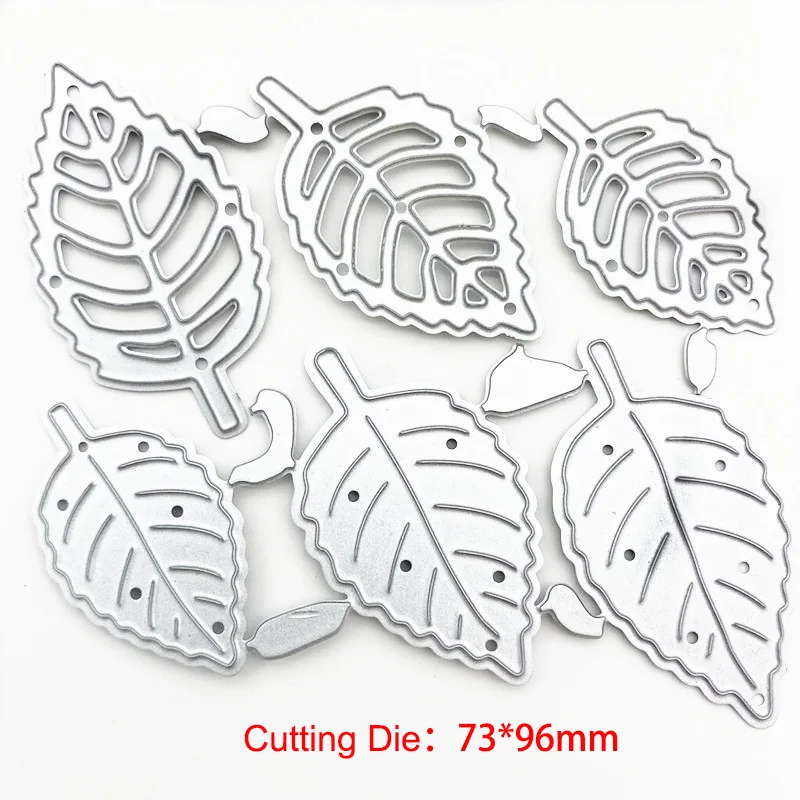 

6 leaf carbon steel cutting die metal leaves die cut scrapbooking album stencil kcraft card photo knife mold marking craft