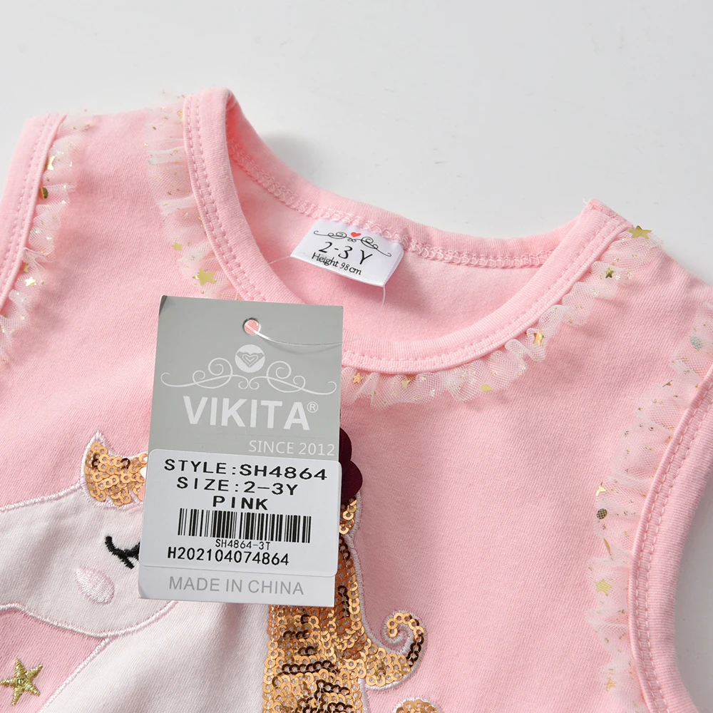 Kids Unicorn Dress for Girls Licorne Appliqued Tutu Vestidos Girl Princess Dresses Elegant Party Costumes Children Clothing