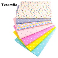 2021 new colorful shining stars designs home textile tela 100 cotton fabrics light beige twill fat quarter material patchwork