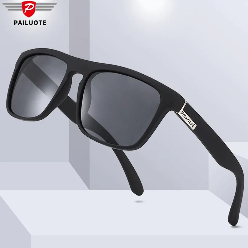 

2022 квадратные поляризованные солнцезащитные очки для женщин и мужчин, винтажные черные линзы высотой 50 мм, летние модные солнечные очки