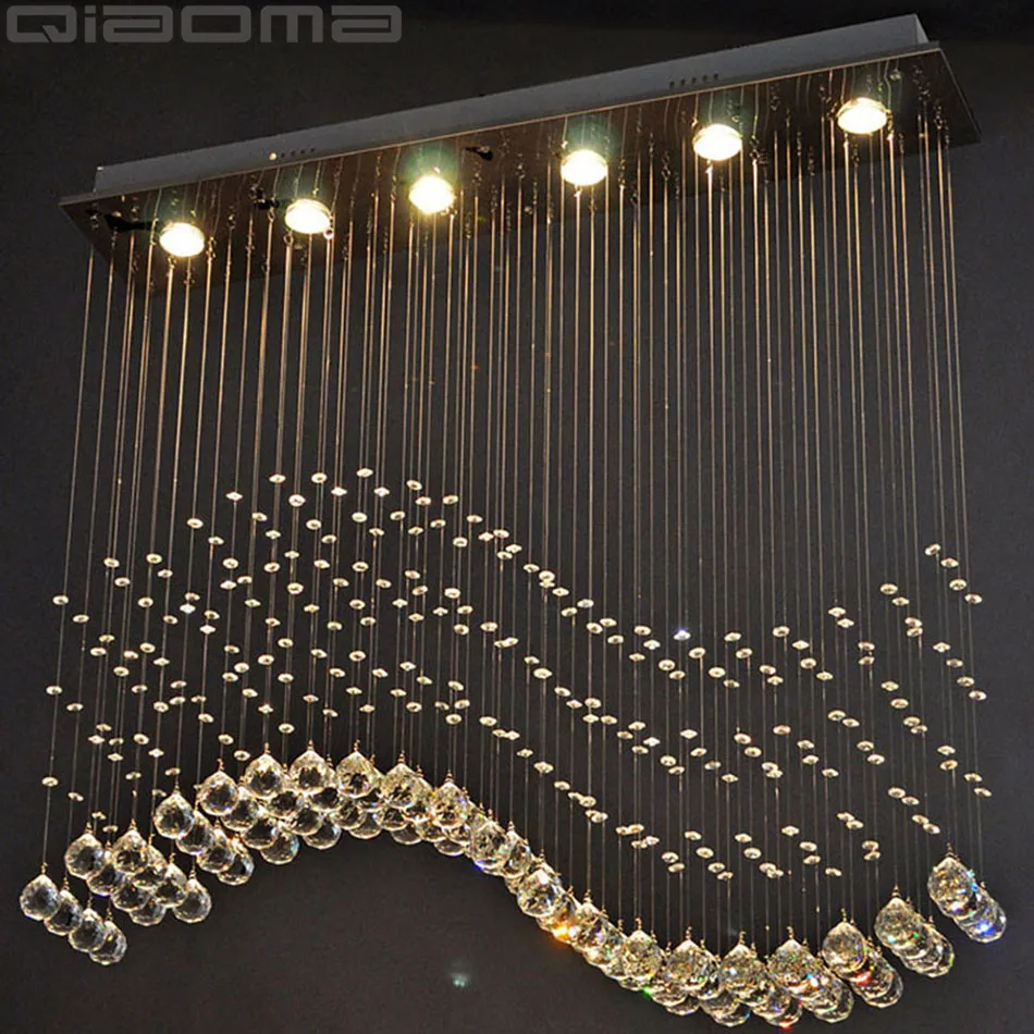 

Хрустальные светодиодные люстры K9, хромированная декоративная лампа в современном стиле, подвессветильник светильник для отеля, виллы