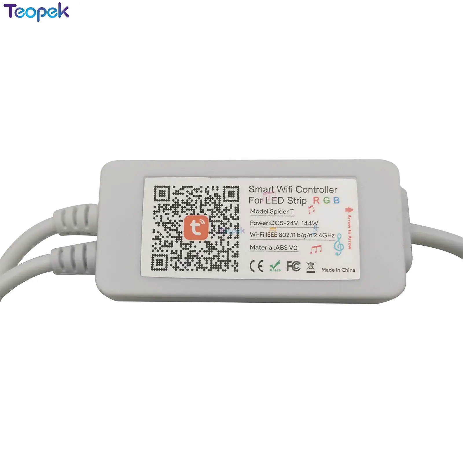 Tuya умный Wifi светодиодный контроллер с 24 клавишами пульт дистанционного DC5V 24V
