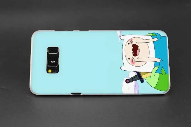 Sheli Adventure Time с Финном Джейком прозрачный Note 10 9 pro Жесткий чехол для samsung S4 S5 S6 S7 S8 S9 S10 Plus Edge Mini