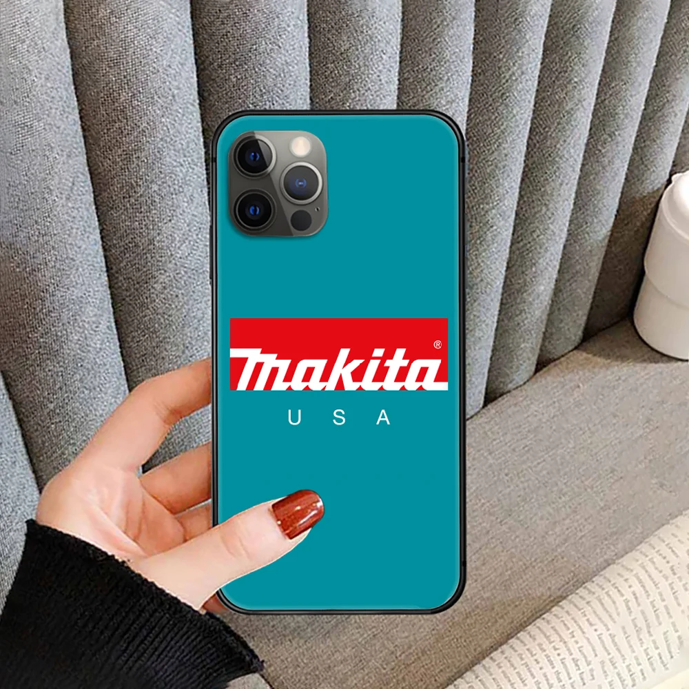 

Makita Toolbox Phone Case Cover For Iphone 5 5S 6 6S PLUS 7 8 11 12 Mini X XR XS PRO SE 2020 MAX black Waterproof Pretty Back