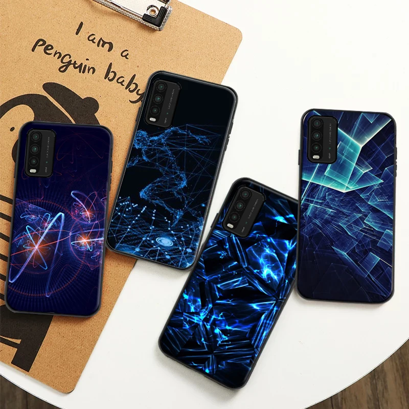 

For Xiaomi Redmi Note 9T Case Line art Xiaomi Redmi Phone Case For Note 10 Note 9T Xiaomi Redmi Note 10Pro Funda Coque Carcasa