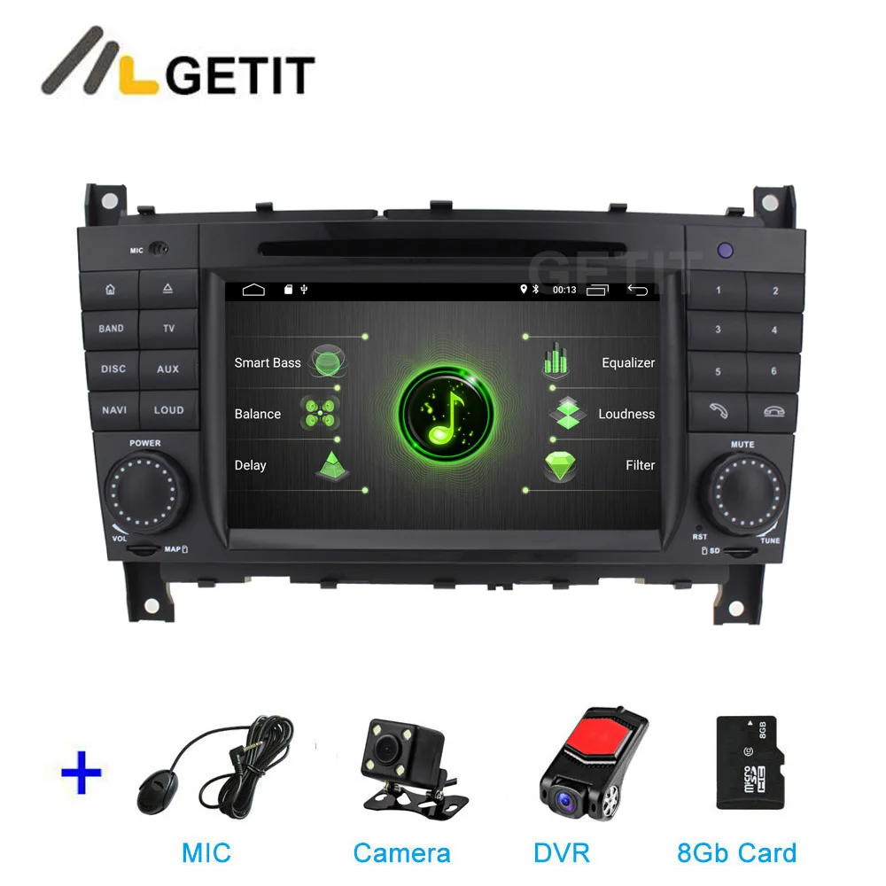 DSP 2G CAM DVR SD DSP 64G PX6 Android 9,0 автомобильный DVD мультимедиа радио gps для Mercedes Benz W203 W209 W219 A-Class A160 C-Class C180 C200 CLK200 - Цвет: DSP 2G CAM DVR SD