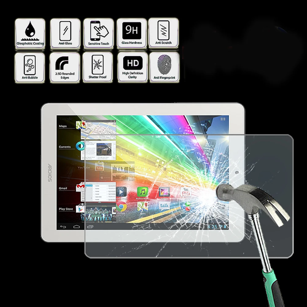 Планшет закаленное Стекло Экран Защитная крышка для ARCHOS 97 97b Platinum HD 9 7 &quot-Экран