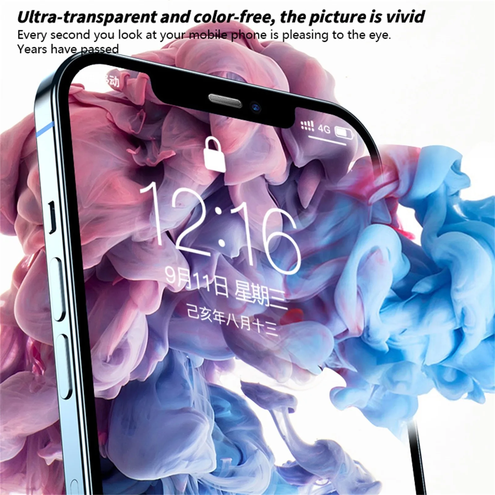 Подходит для Iphone 12 Пыленепроницаемая сетка печатания экрана Hd закаленное пленка