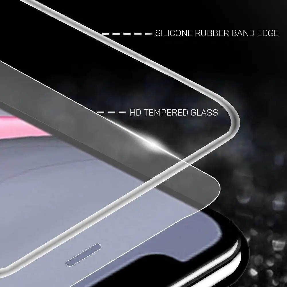 

1PCS High Quality Anti-scratch Full Screen Protective Luminous Tempered Film Protector For iPhone 6 6S 7 8Plus 11 Pro X XS XR