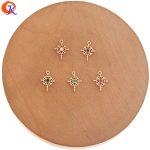 Сердечный дизайн 100 шт 10*14 мм CZ серьги Разъемыювелирные аксессуарыручная работаDIY частисерьги фурнитураювелирные изделия