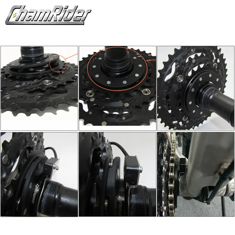 BZ-10C PAS система педаль помощник сенсор 10 магнитов для Hollowtech Crank Crankset Ebike конверсионный комплект часть