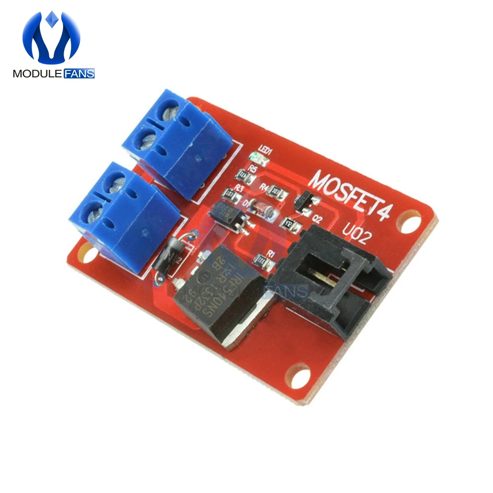 1-канальная плата модуля переключения MOSFET IRF540 + для Arduino | Электронные компоненты и