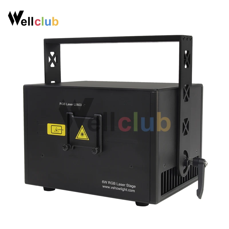 6w laser light 1 Вт, 3W, 6 Вт, сценический лазерный светильник, анимация, RGB, DJ, лазерное шоу, полноцветный лазерный проектор, сценический светильник, для дискотеки, рождественского концерта - Цвет: 6w laser light