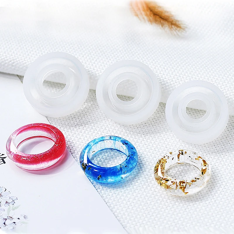 

1/5pcs New Transparent Silicone Mould Dried Flower Resin Decorative Craft DIY arc ring mold Type epoxy resin molds for jewelry