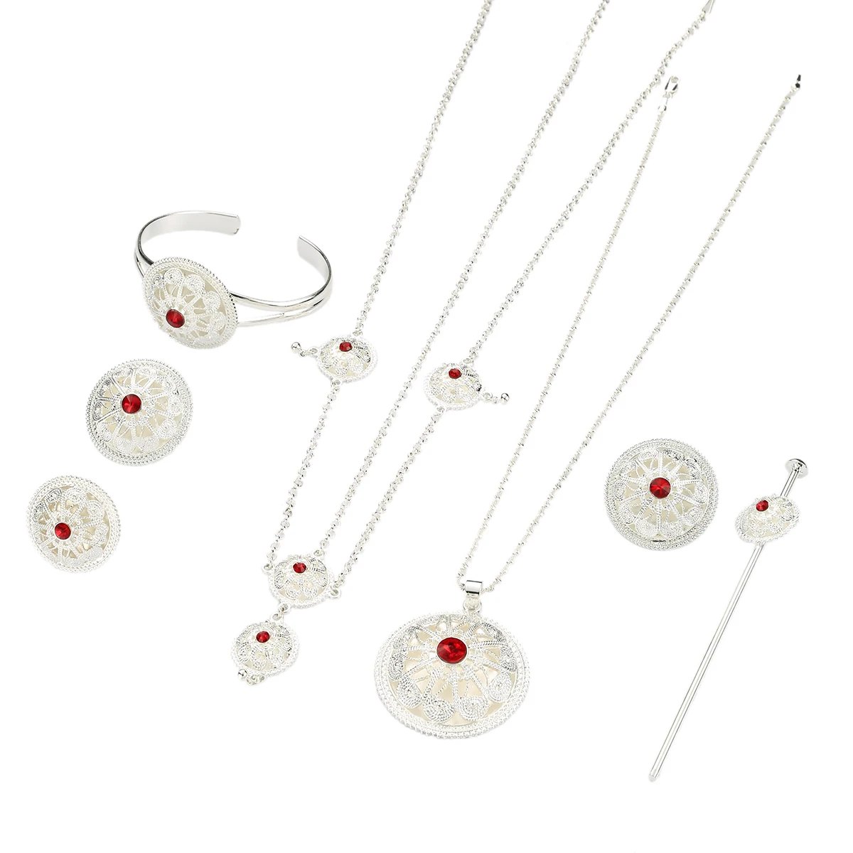 Ювелирные наборы из Дубая в арабском и африканском стиле подвеска ожерелье