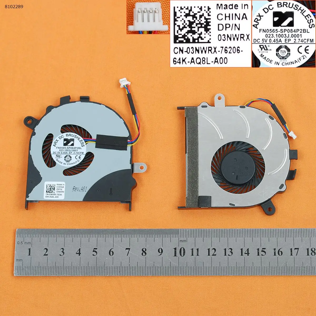 

New Original Laptop CPU Cooling Fan For Dell Inspiron 13-7000 7347 7348 7353 7359 7558 7568 Cooler Radiator