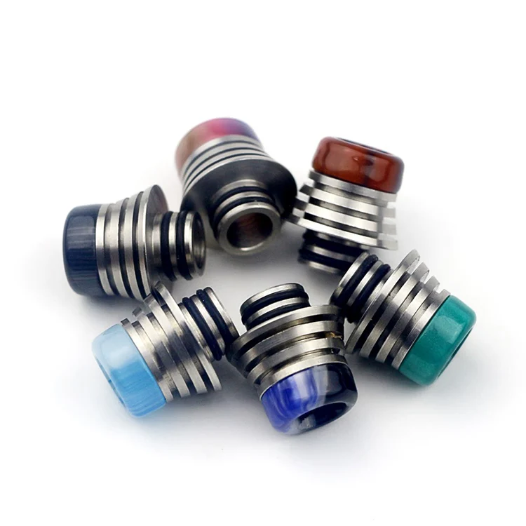 1 шт. 510 металлический капельный наконечник эпоксидная смола мундштук vape