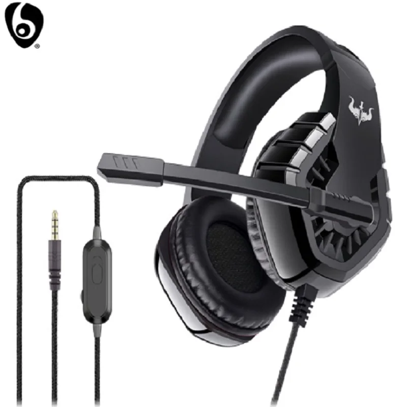 Проводные Игровые наушники OVLENG P40 спортивные с микрофоном стерео объемный звук Hi