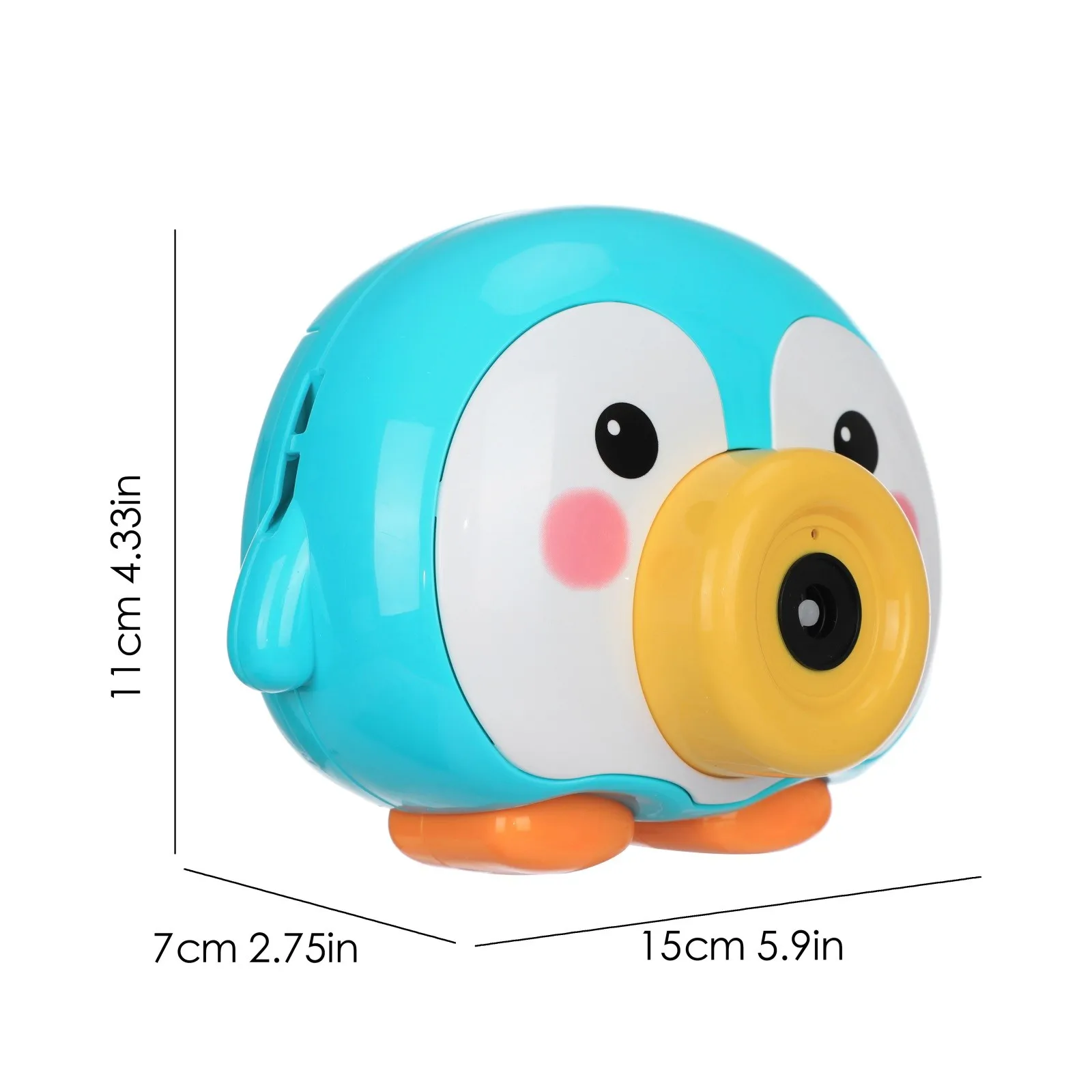 

Automatico Divertente Del Pinguino Del Fumetto Pulcino Animale Sapone Per Bambini Bubble Maker Macchina Fotografica Da Bagno Wra