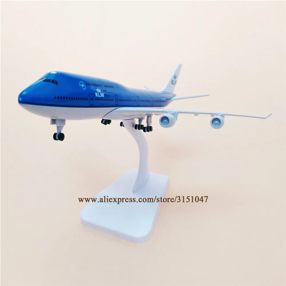 Модель самолета модель из металлического сплава 20 см Нидерланды Air KLM Airlines Боинг