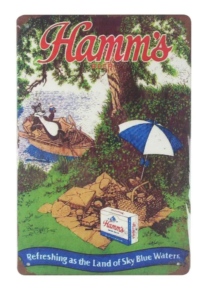 

Hamms пивной медведь, лодка, семейный гараж