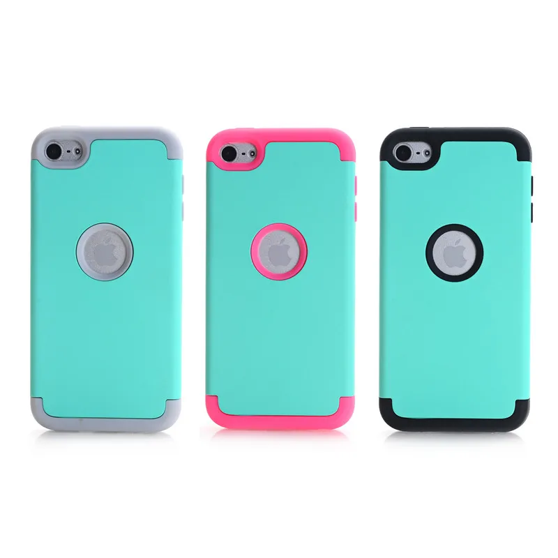 MAX-Q 3-в-1 противоударный чехол для задней панели чехол s For ipod touch 6 6th поколения Жесткий& Мягкий Резиновый Защитный Гибридный бронированный чехол Крышка