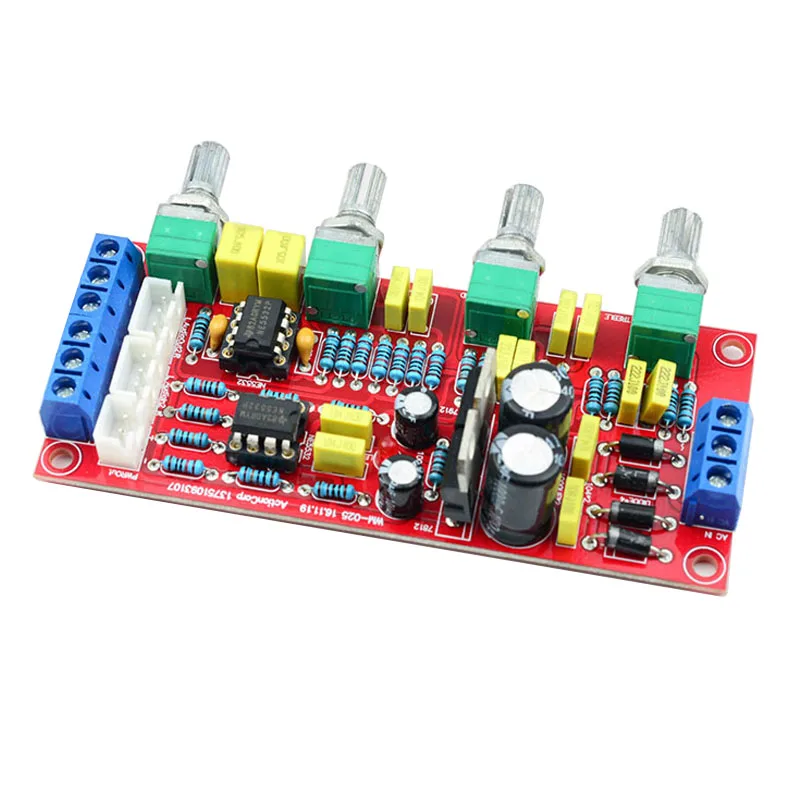 Двойная Repalceable tone Preamp плата NE5532 аудио эквалайзер предварительно усилитель тона