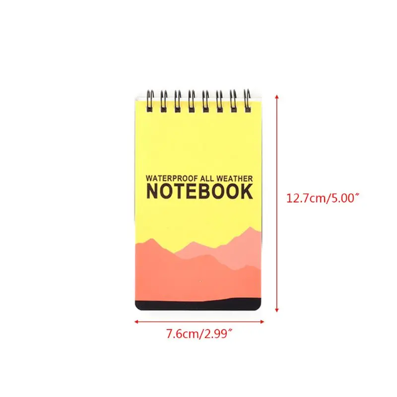 

Waterproof Notepad Language Learning Coil Book Vocabulary Diary Notebook Travel G92E