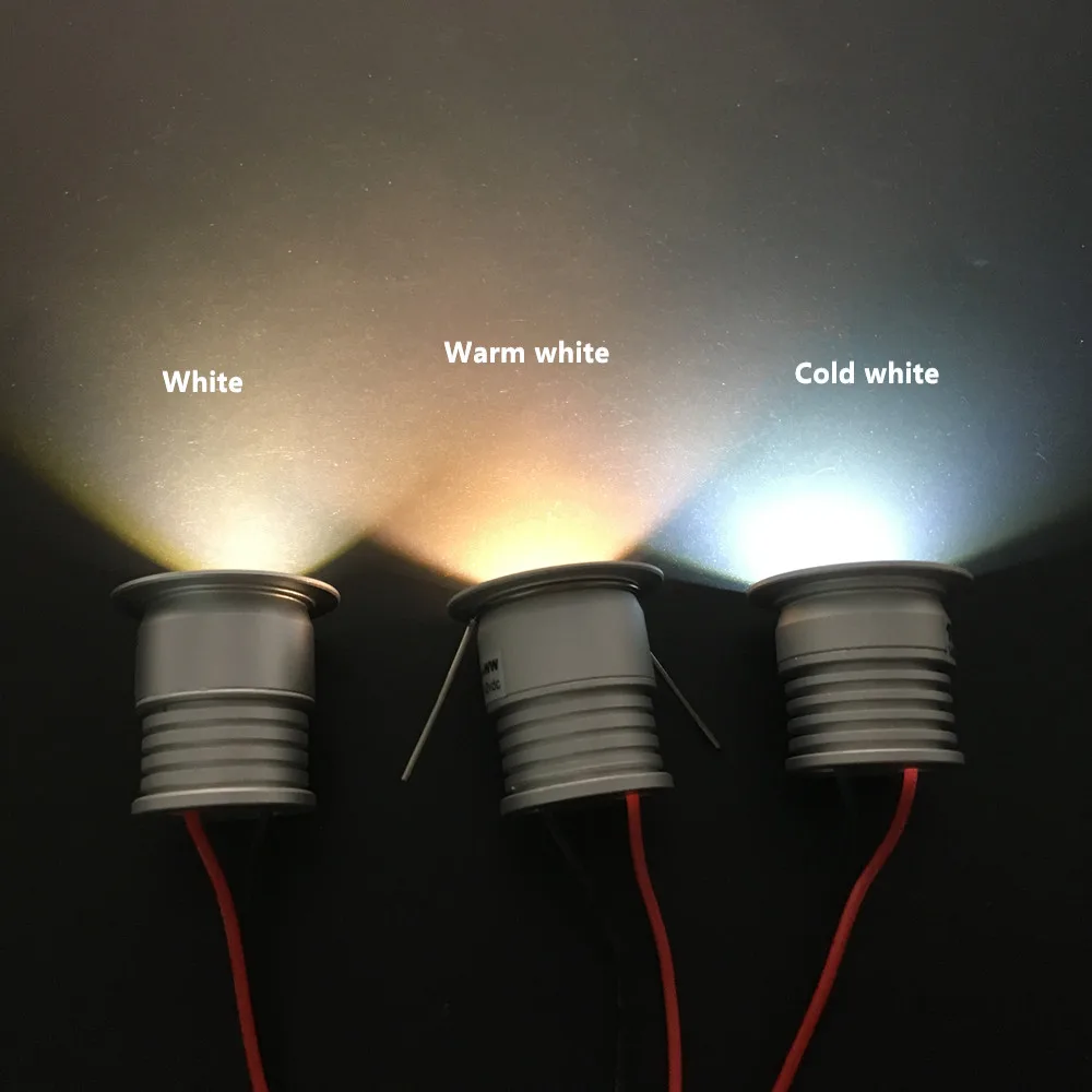 1W 12V Мини светодиодный прожектор IP65 Точечный светильник на потолок с фокусным
