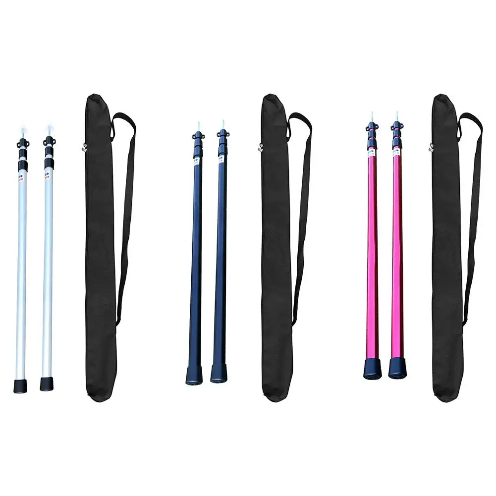 2 шт. телескопическая брезент полюсов Портативный легкий сменный навес