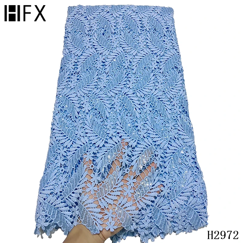 HFX жженая оранжевая африканская кружевная ткань tissu dentelle страз perle гипюровая кружевная ткань высокого качества женское платье H2972