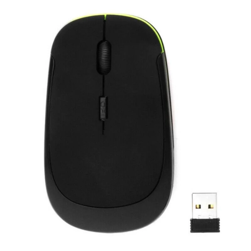 

1PC Wireless Mouse 2.4Ghz Photoelectric Silent With USB Adapter Optical Ergonomic Gaming Mouse Photoelectric For PC Laptop