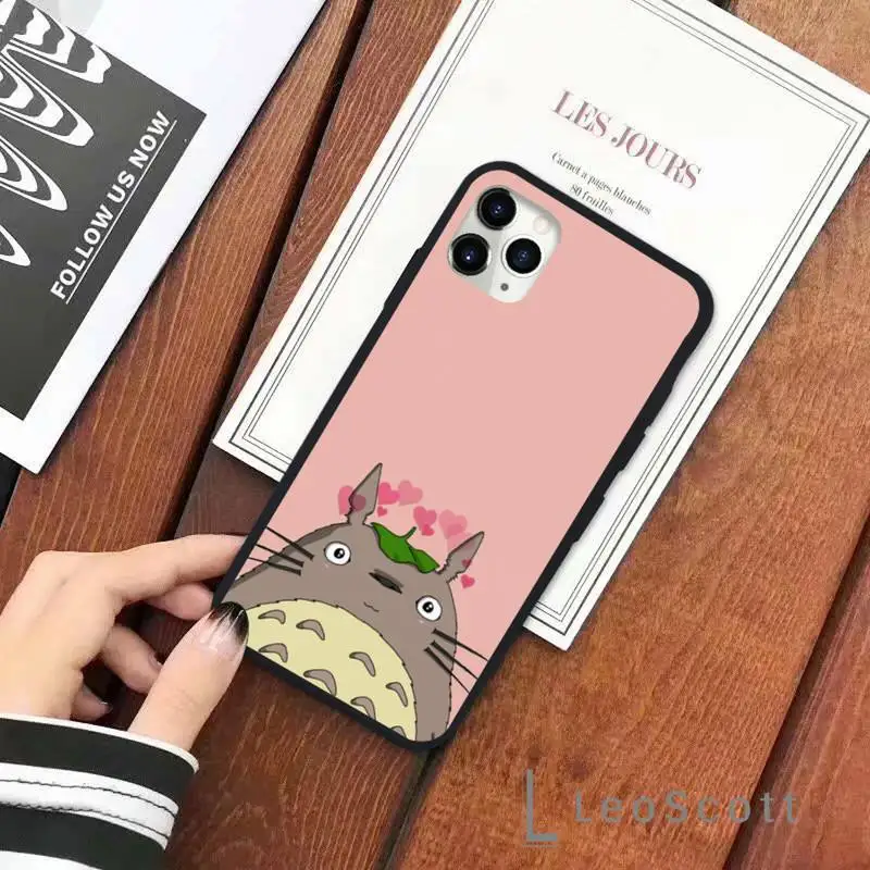 

Cartoon Studio Ghibli Totoro Phone Case for iPhone 11 12 mini pro XS MAX 8 7 6 6S Plus X 5S SE 2020 XR