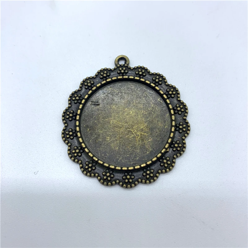 Настройки кабошона из сплава 2 шт. 25 мм стеклянный кабошон металлическая основа