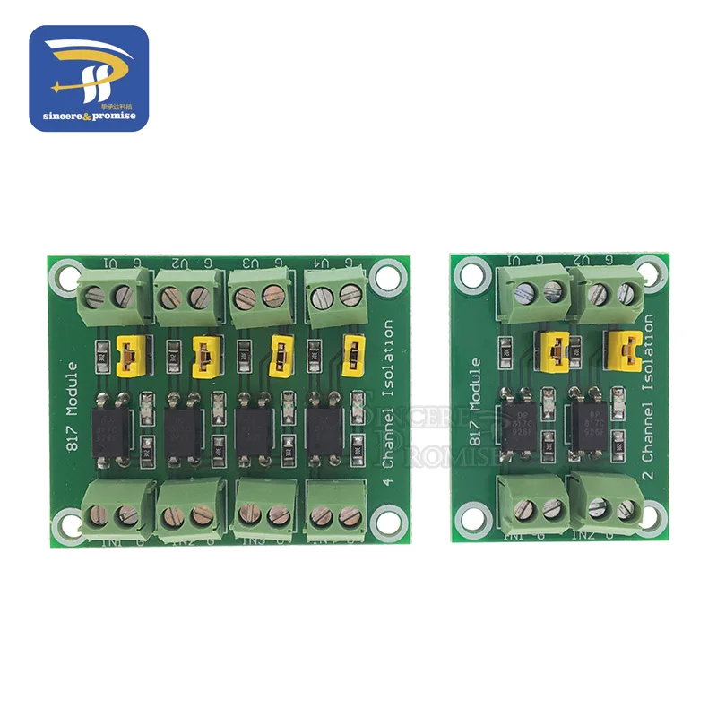 PC817 3,3 V-30 V 2 Way 4 канальная оптопара монтажная плата Напряжение модуль связи преобразователя драйвер фотоэлектрический изолированный модуль