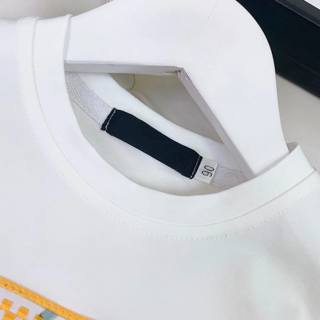 

2021 Summer New Fashion high-end Girls children's clothing Letter Embroidery Tshirt Skirt Cotton Girls Suits