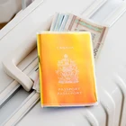Модный Лазерный ослепляющий цветной чехол для паспорта, женские дорожные аксессуары, ПВХ Прозрачная Обложка для паспорта, держатель для удостоверения личности билета