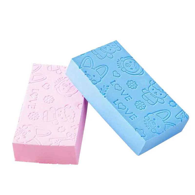 

1 Pcs Bath Sponge Lace Printed Scrub Shower PVA Bath Absorb Water Scrubber Exfoliating Beauty Skin Care Cleaning Sponge
