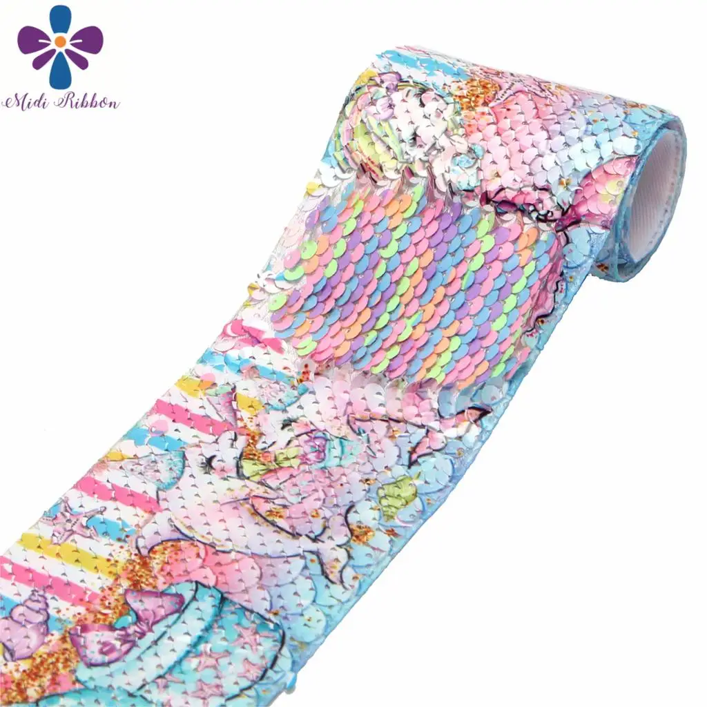 Двухсторонняя Радужная лента с принтом в виде арбуза ананаса авокадо 3 дюйма 75 мм