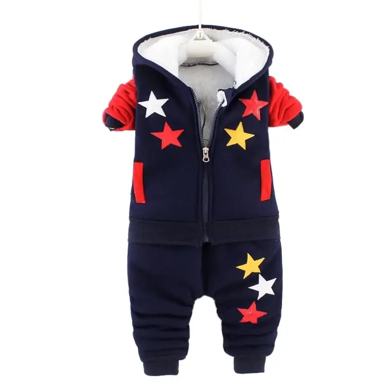 Осень-зима 2019 теплые камуфляжные комплекты одежды с капюшоном для маленьких