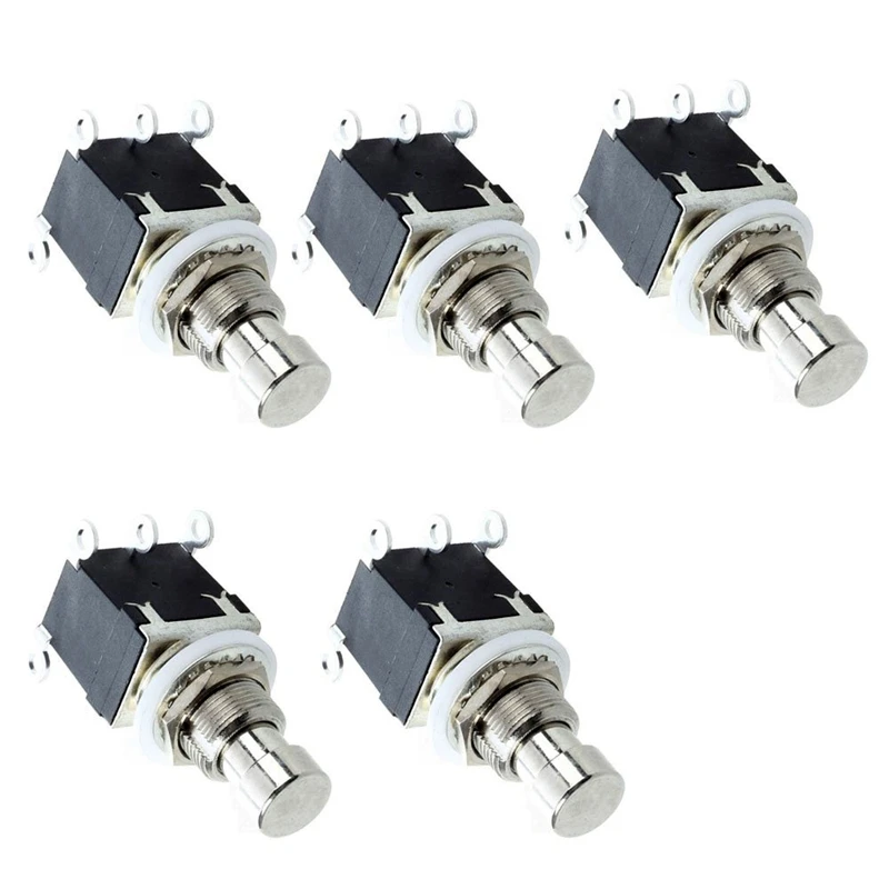 5 шт. 6 Pin Dpdt фиксация Stomp ножной переключатель педаль Гитара кнопочная