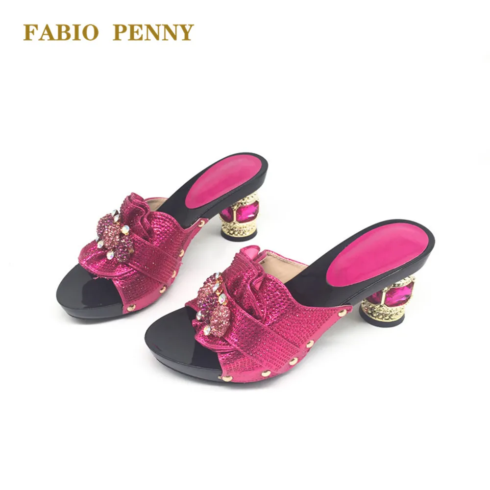 Фото FABIO PENNY высокие каблуки для женщин большие блестящие бриллиантовые женские