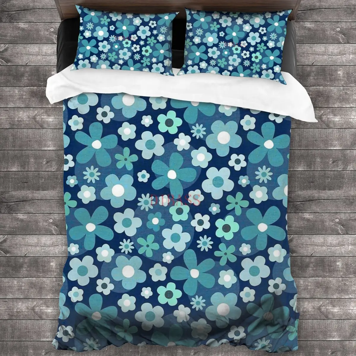 

Groovy Baby-цвет Индиго и аквамарин, мягкая искусственная кожа с 2 наволочками, пододеяльник на молнии